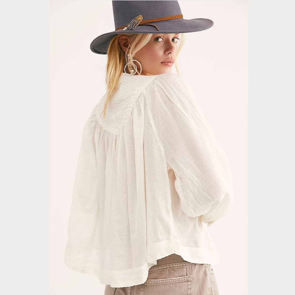 Free People Cool Meadow Blouse (NWT) - Picture 2 of 4